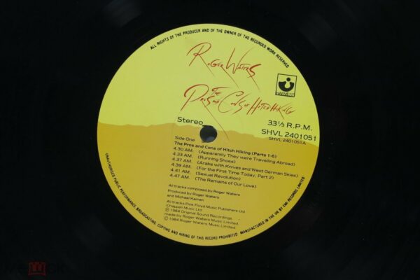 Roger Waters – The Pros And Cons Of Hitch Hiking (UK) — изображение 6